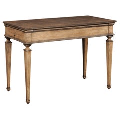 Consola italiana de madera pintada (¡con cajones laterales en cada extremo!)
