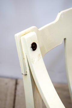 Italian Painted Wooden Dining Chairs, 1960s, Set of 4