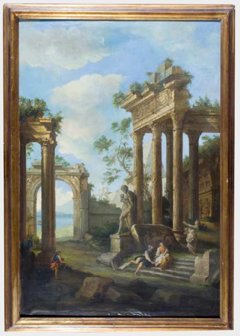 Oiled Italian Painter of 1700 