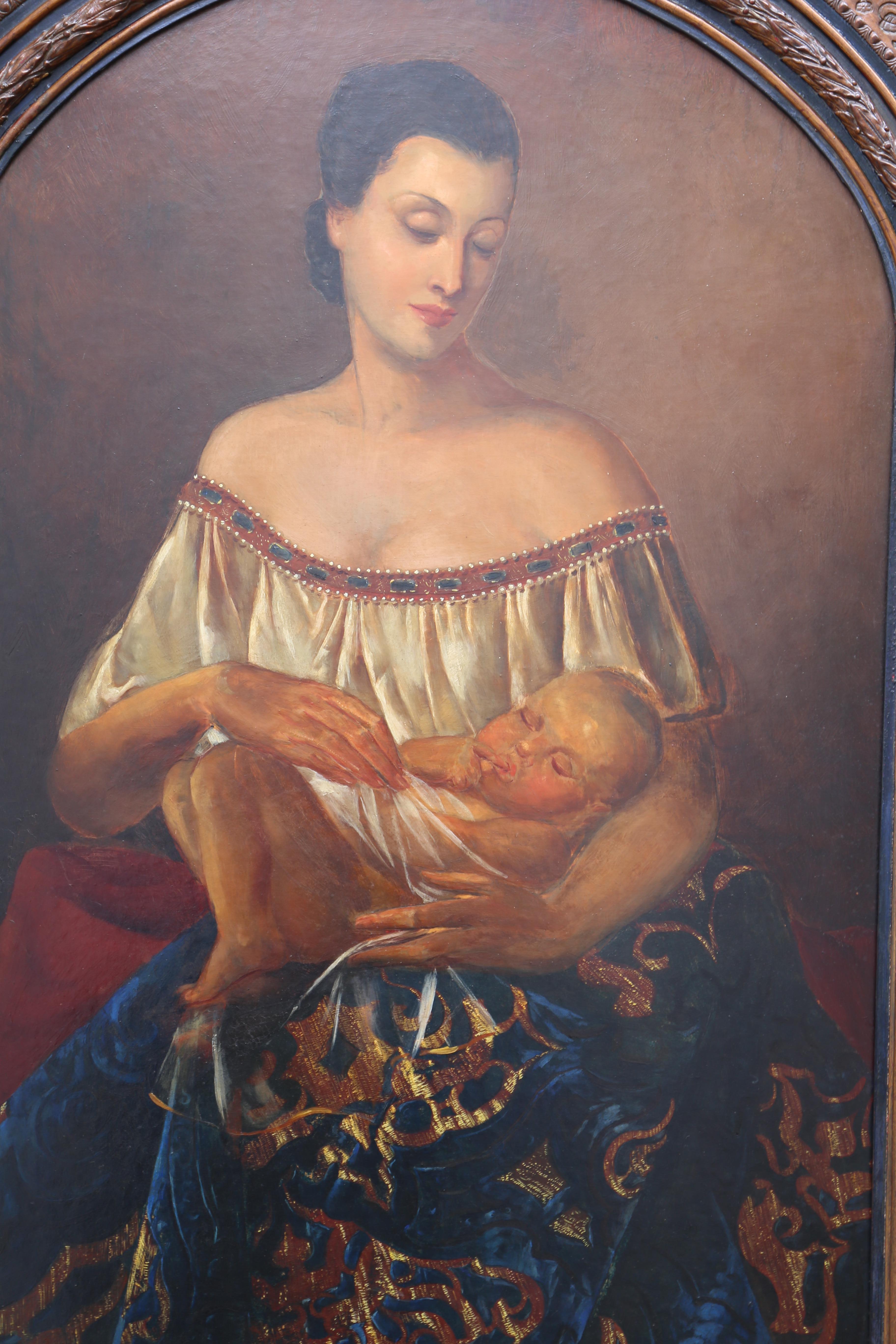 Pittura italiana di Madonna & Child In condizioni buone in vendita a Antwerp, BE