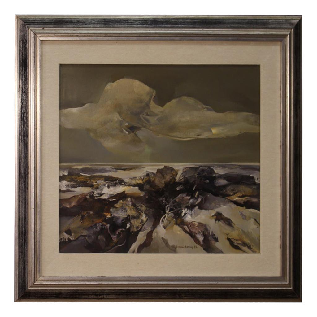 Italian Painting Signed Ferruccio Rosini Seascape, 20th Century For Sale