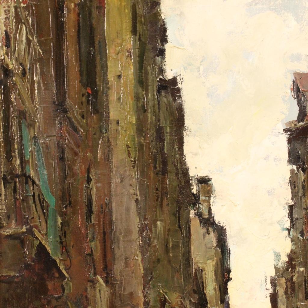 Italian Painting View of Venice, 20th Century For Sale 8