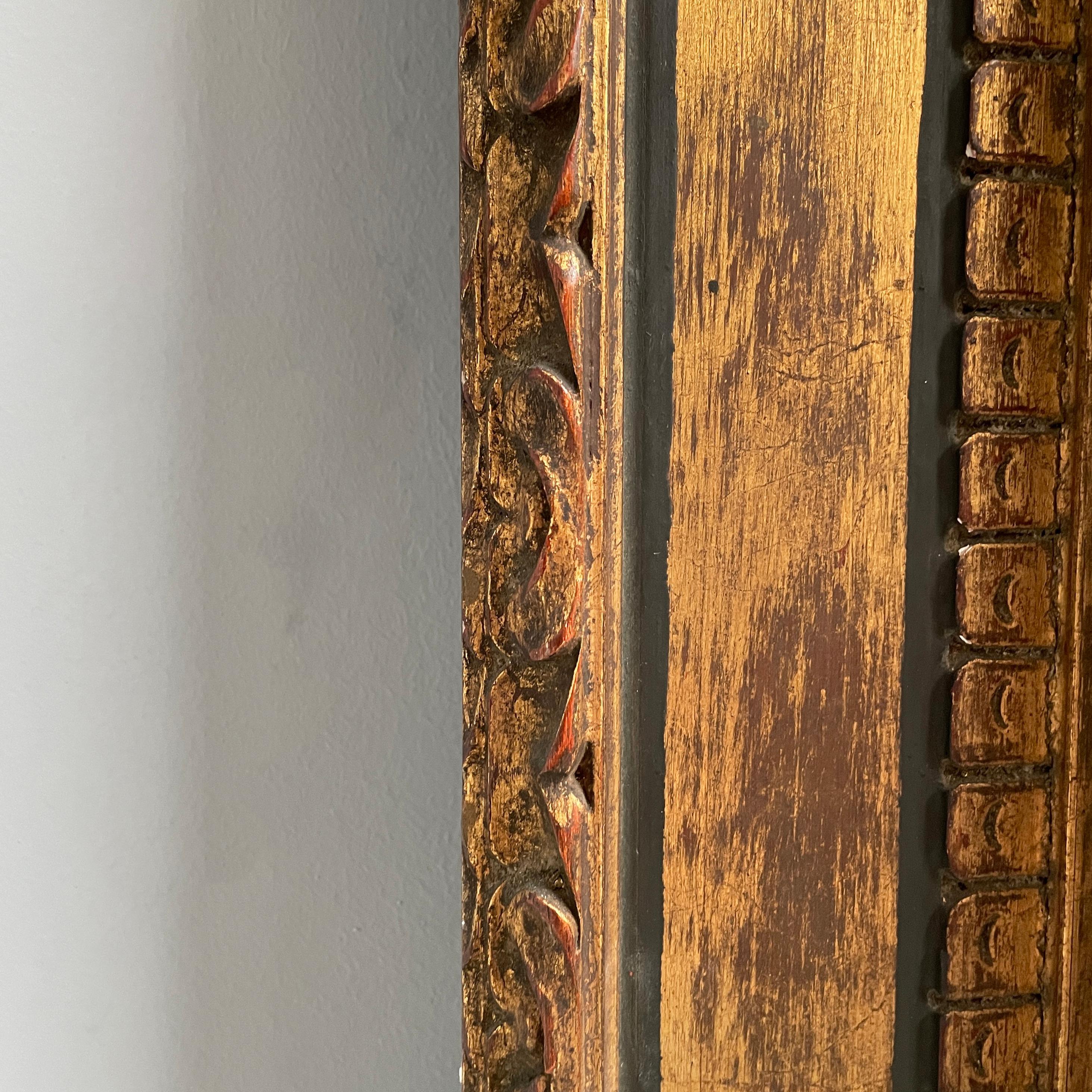 Italian Painting with finely crafted wooden frame, 1800-1900s For Sale 11