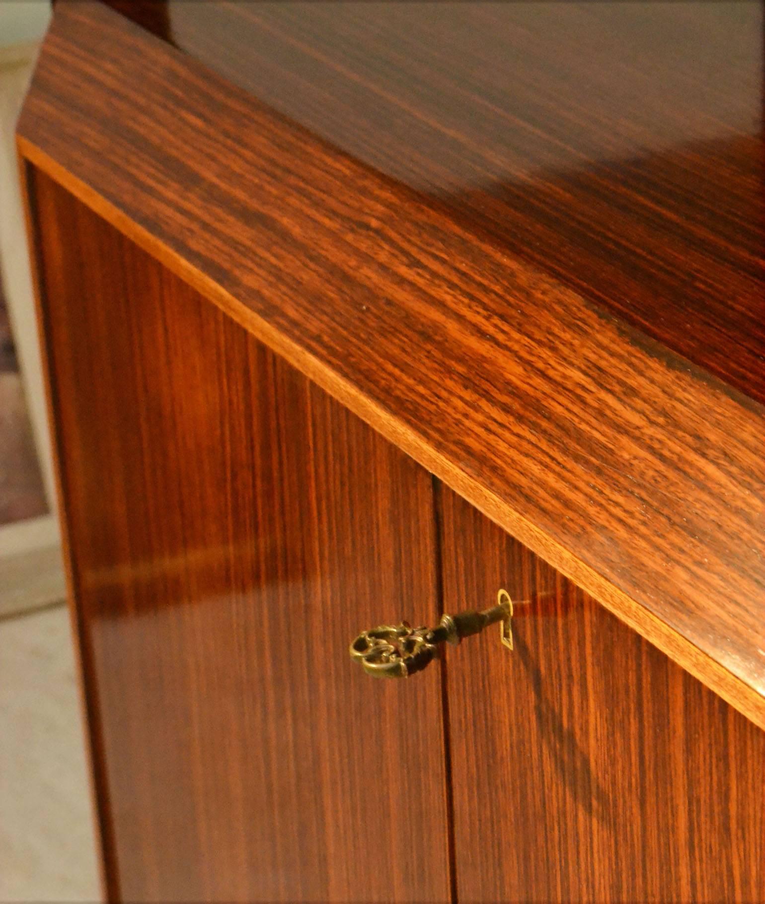 Pair of Cabinets in Blond & Palisander Veneers Attributed to Ico Parisi 1955 4