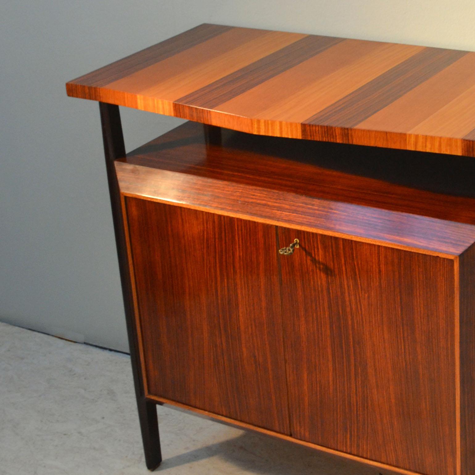 Pair of Cabinets in Blond & Palisander Veneers Attributed to Ico Parisi 1955 6