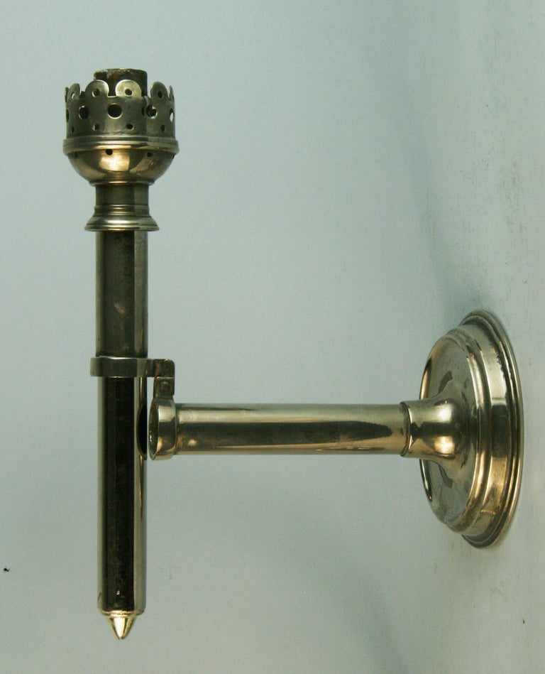 Italian Pair Candle Sticks/Wall Candle Sconces 1960's For Sale at 1stDibs