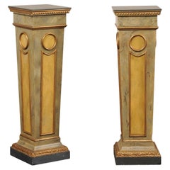 Paire de colonnes italiennes du milieu du siècle, 3,75 pieds de haut