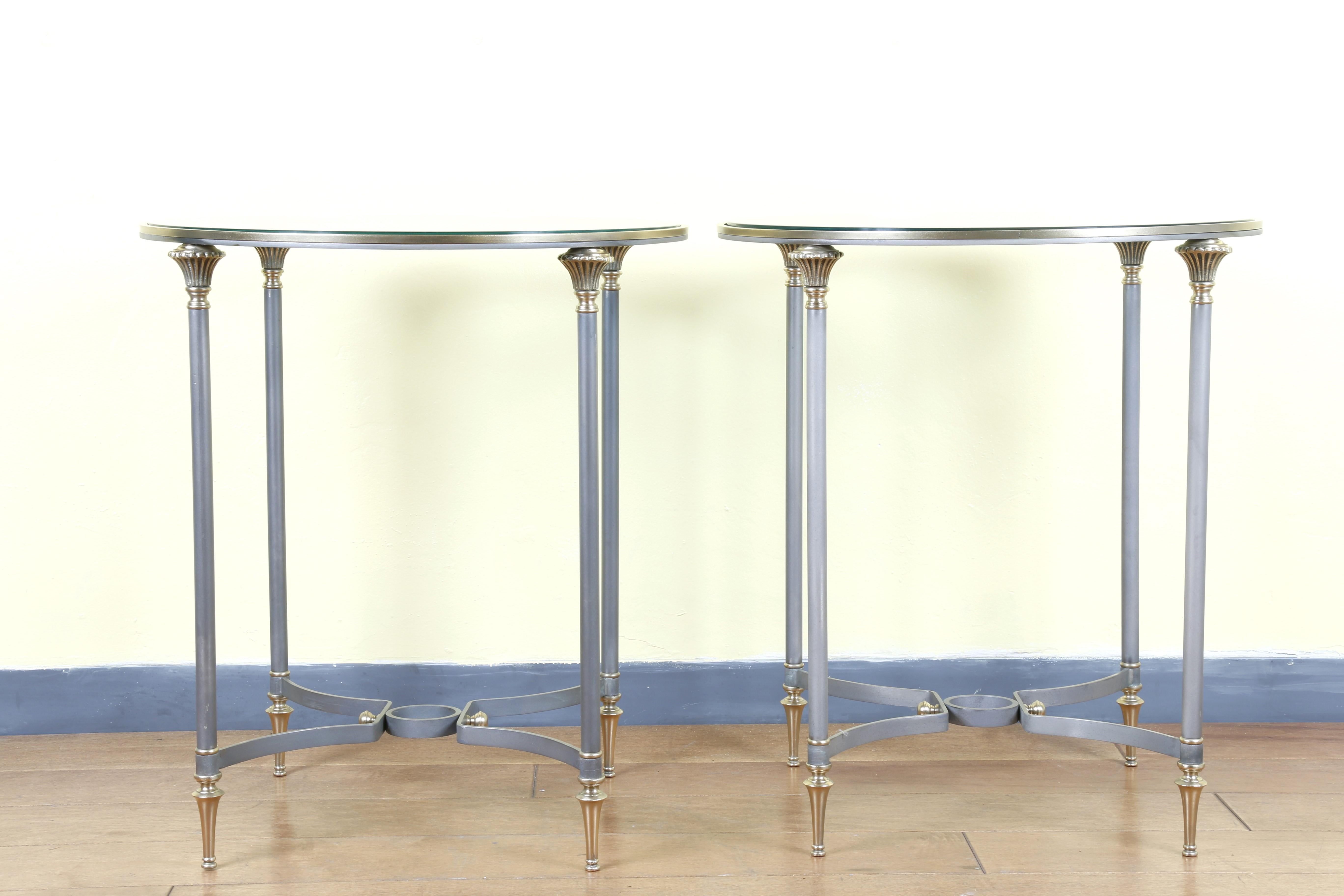 Italian Pair of 1970’s Side Tables For Sale 8