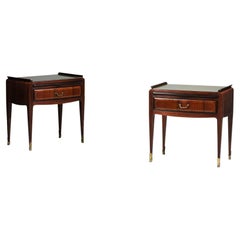 Antique Italian Pair of Bedside Tables Vittorio Dassi 60s I-G127