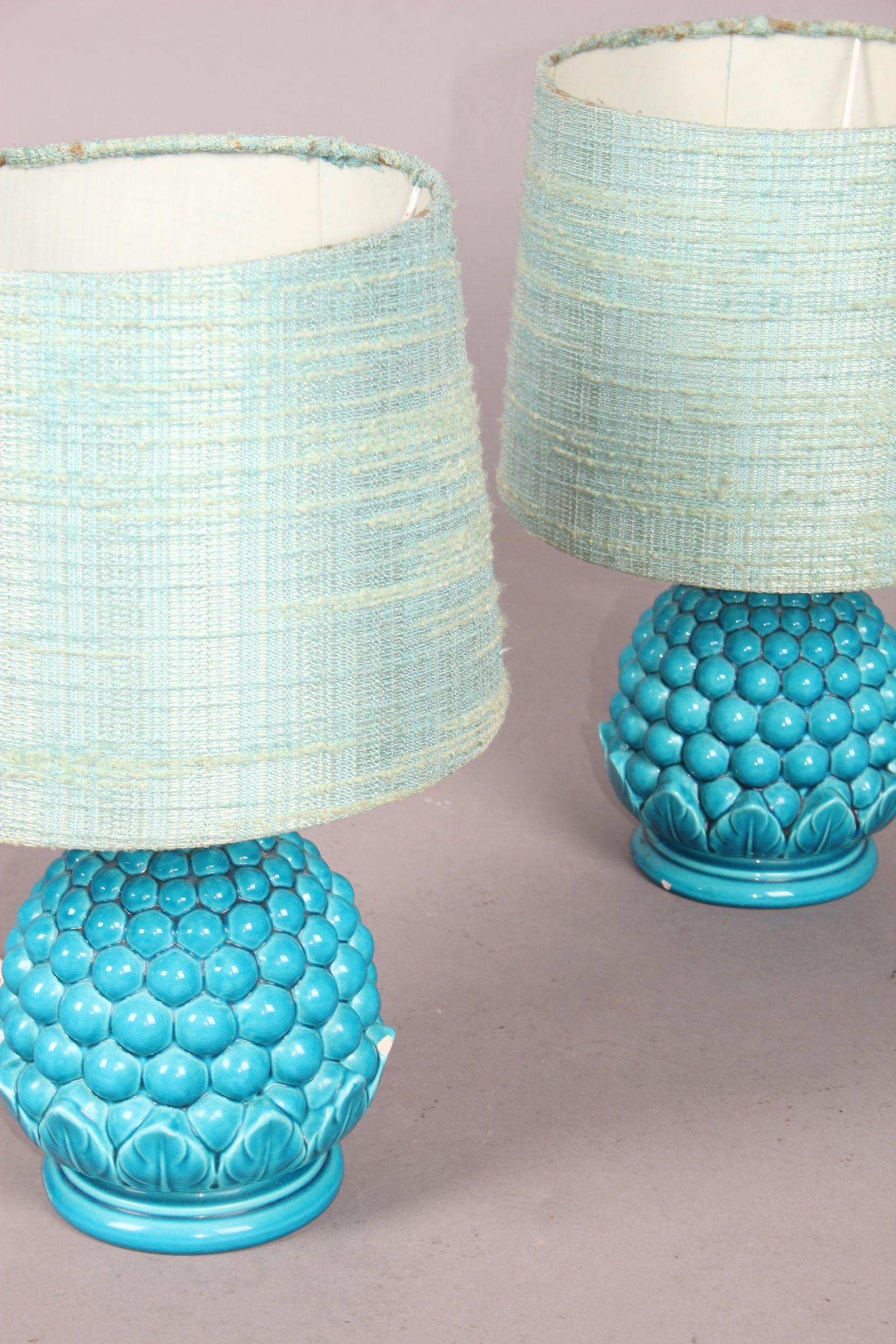 Italian Pair of Ceramic Table Lamp 4