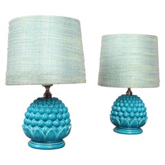 Italian Pair of Ceramic Table Lamp