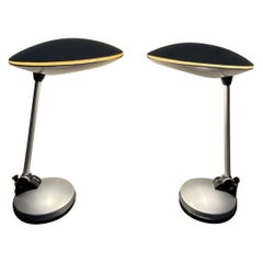Italian Pair of Desk lamps in style of Fontana Arte