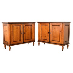Vintage Italian Pair of Fruitwood Buffets