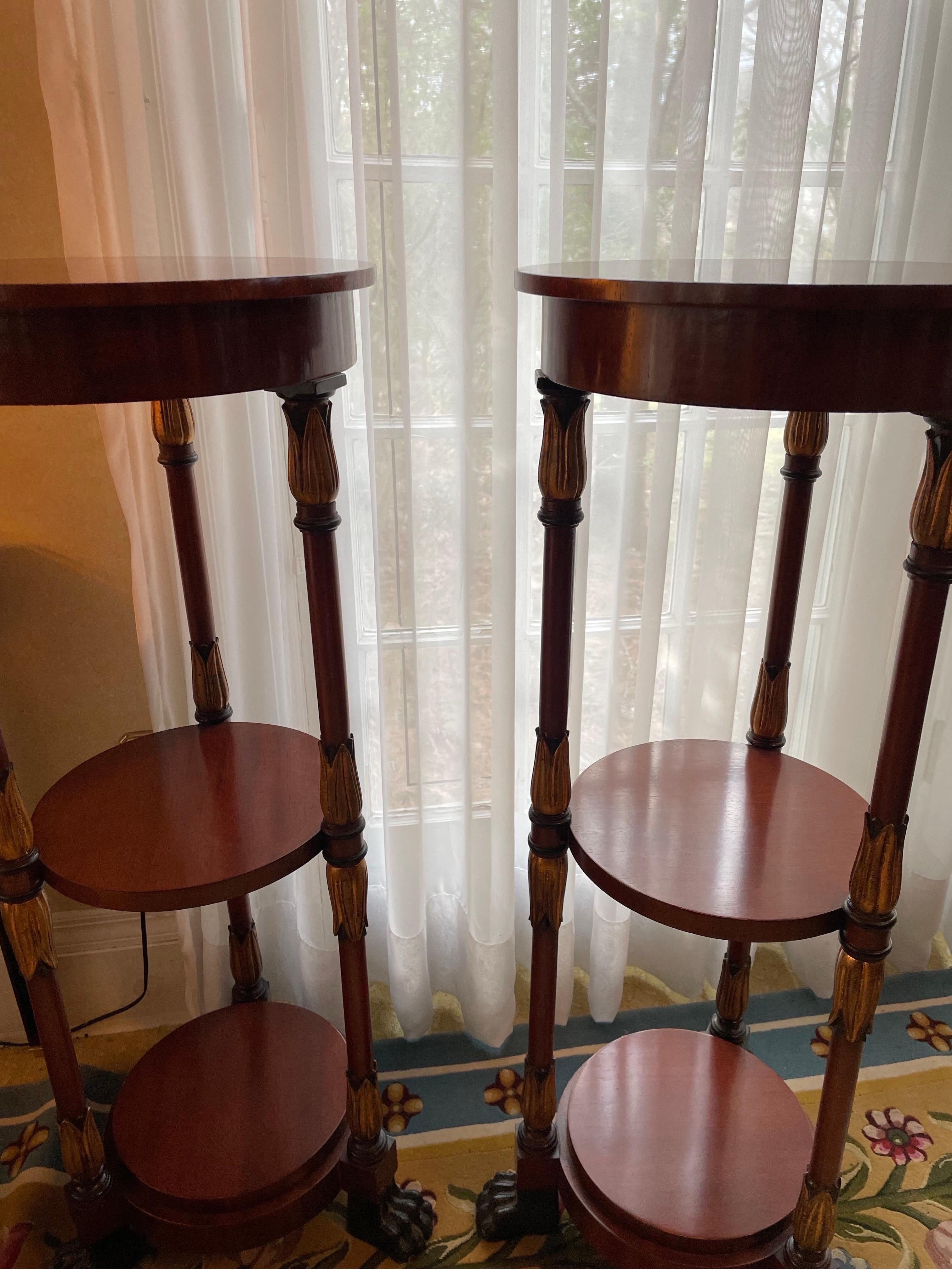 A Pair Of Italian Tall High Tables Three Tier Beautifully Detailed .