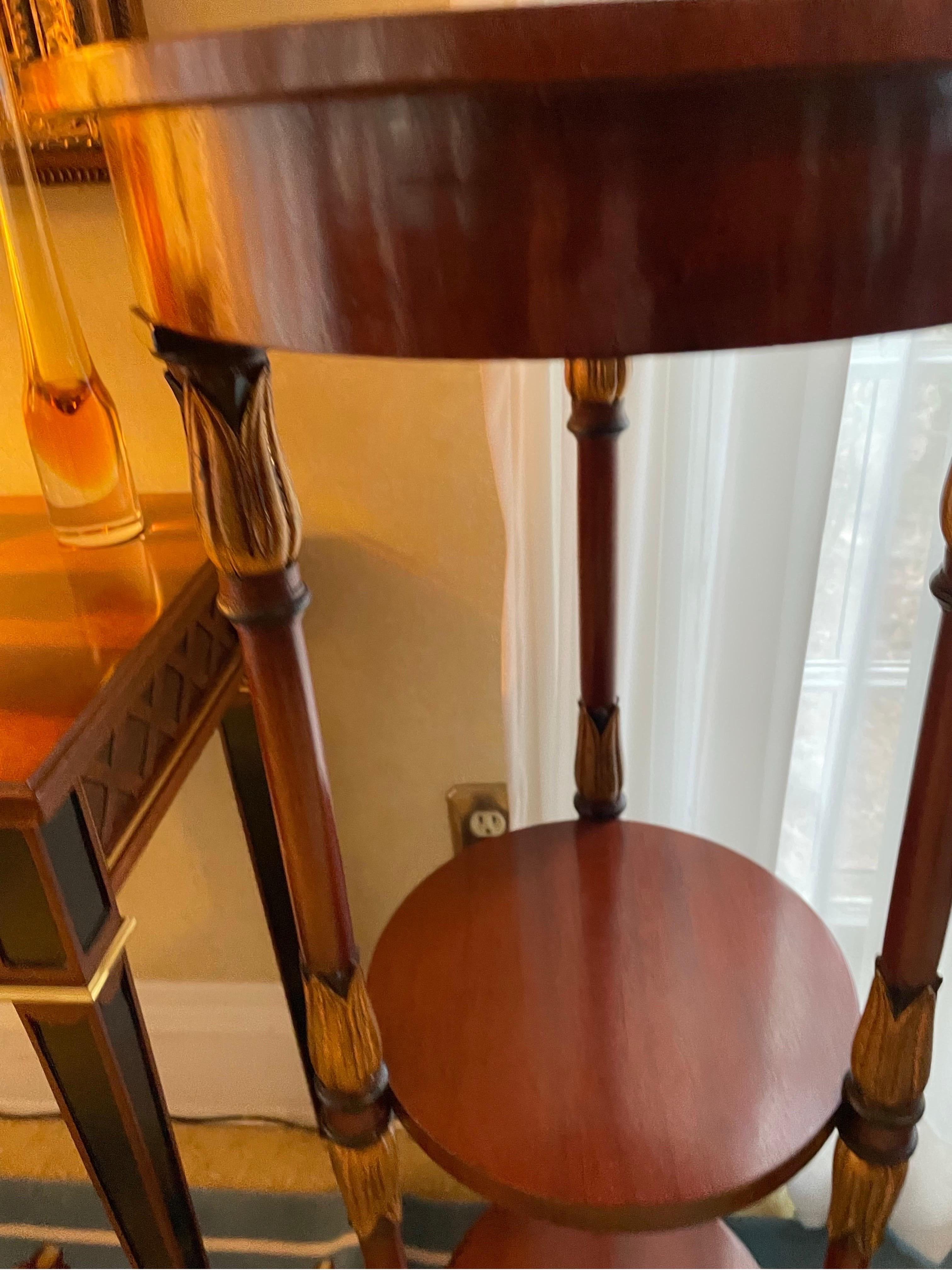 Mahogany Italian pair of  High Tables  For Sale