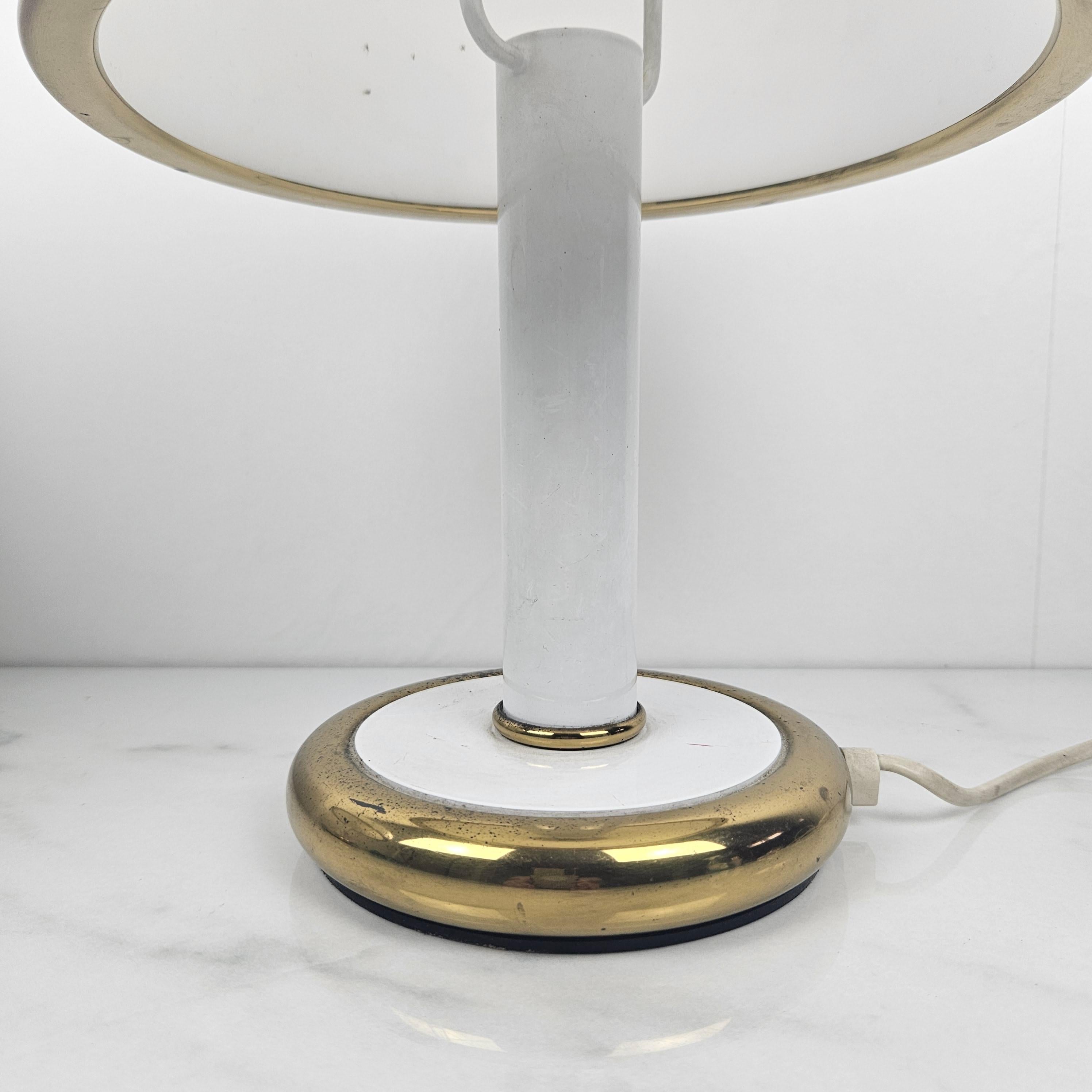 Métal Paire de lampes de table ou de chevet en verre de Murano par F. Fabbian, années 1970 en vente