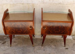Italian Pair of Nightstands Attributed to Paolo Buffa