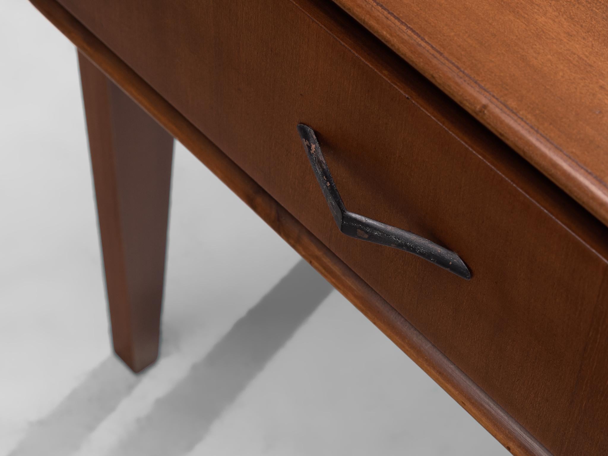 Italian Pair of Nightstands in Walnut, 1960s 2