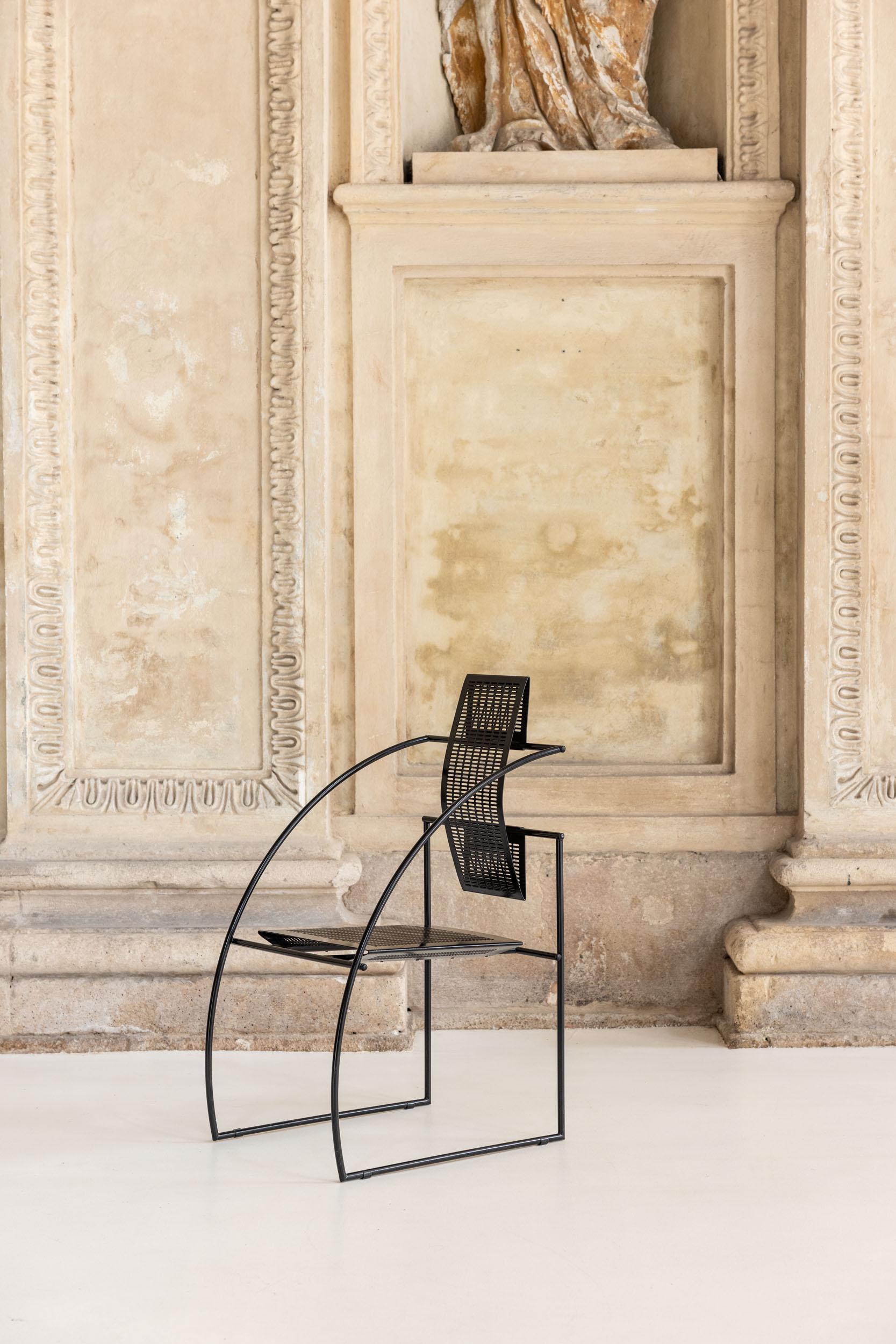 Italian pair of Quinta chairs by Mario Botta for Alias, Italy 1980 7