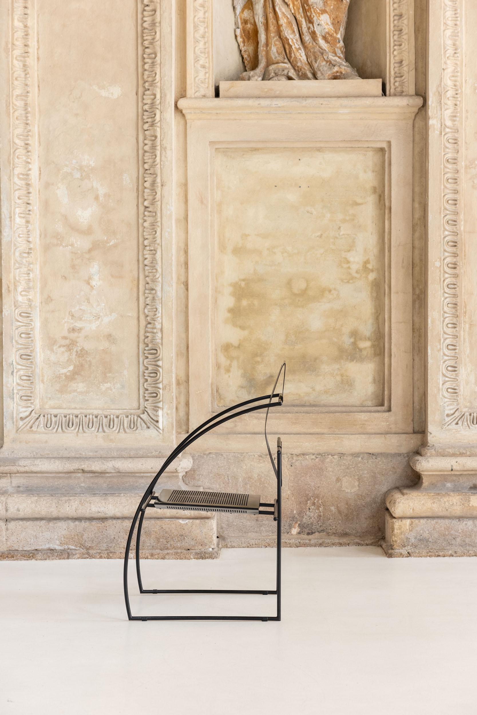 Italian pair of Quinta chairs by Mario Botta for Alias, Italy 1980 8