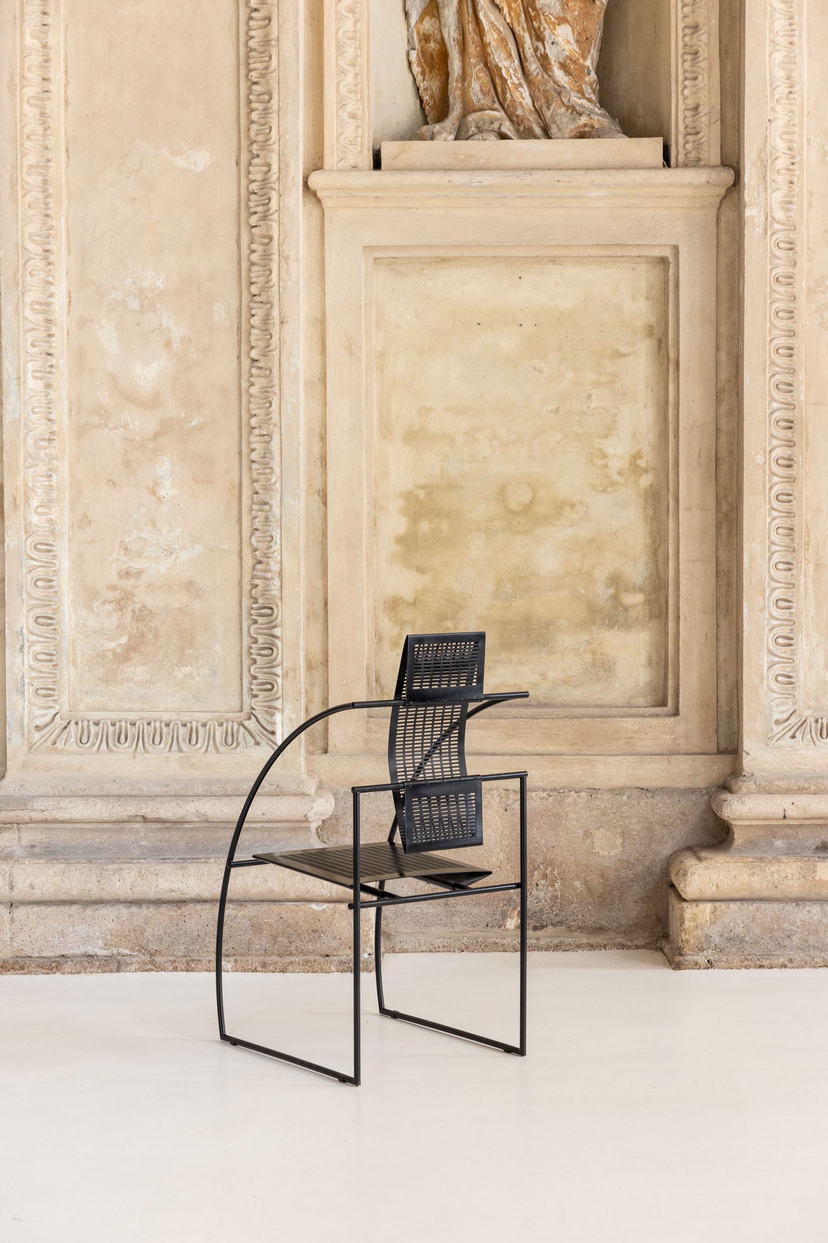 Italian pair of Quinta chairs by Mario Botta for Alias, Italy 1980 9