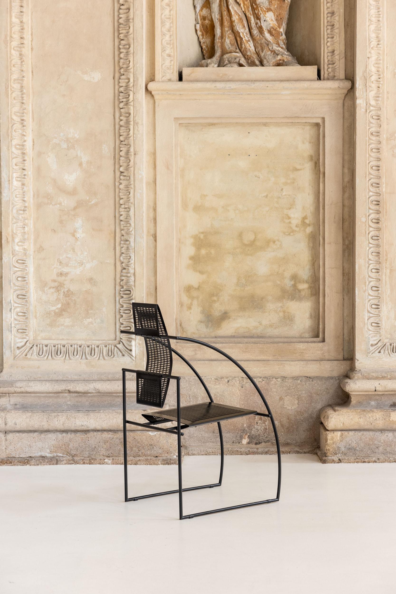 Italian pair of Quinta chairs by Mario Botta for Alias, Italy 1980 11