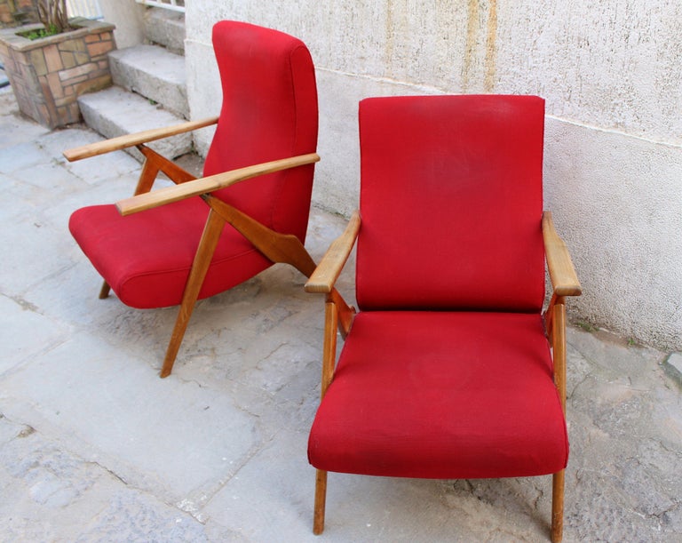 Italian Pair of Recliner Chairs by Antonio at 1stDibs pair