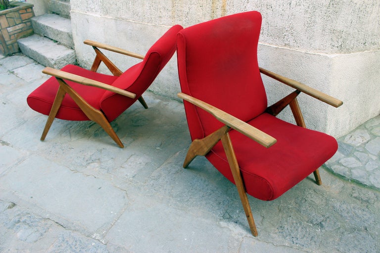 Italian Pair of Recliner Chairs by Antonio at 1stDibs pair