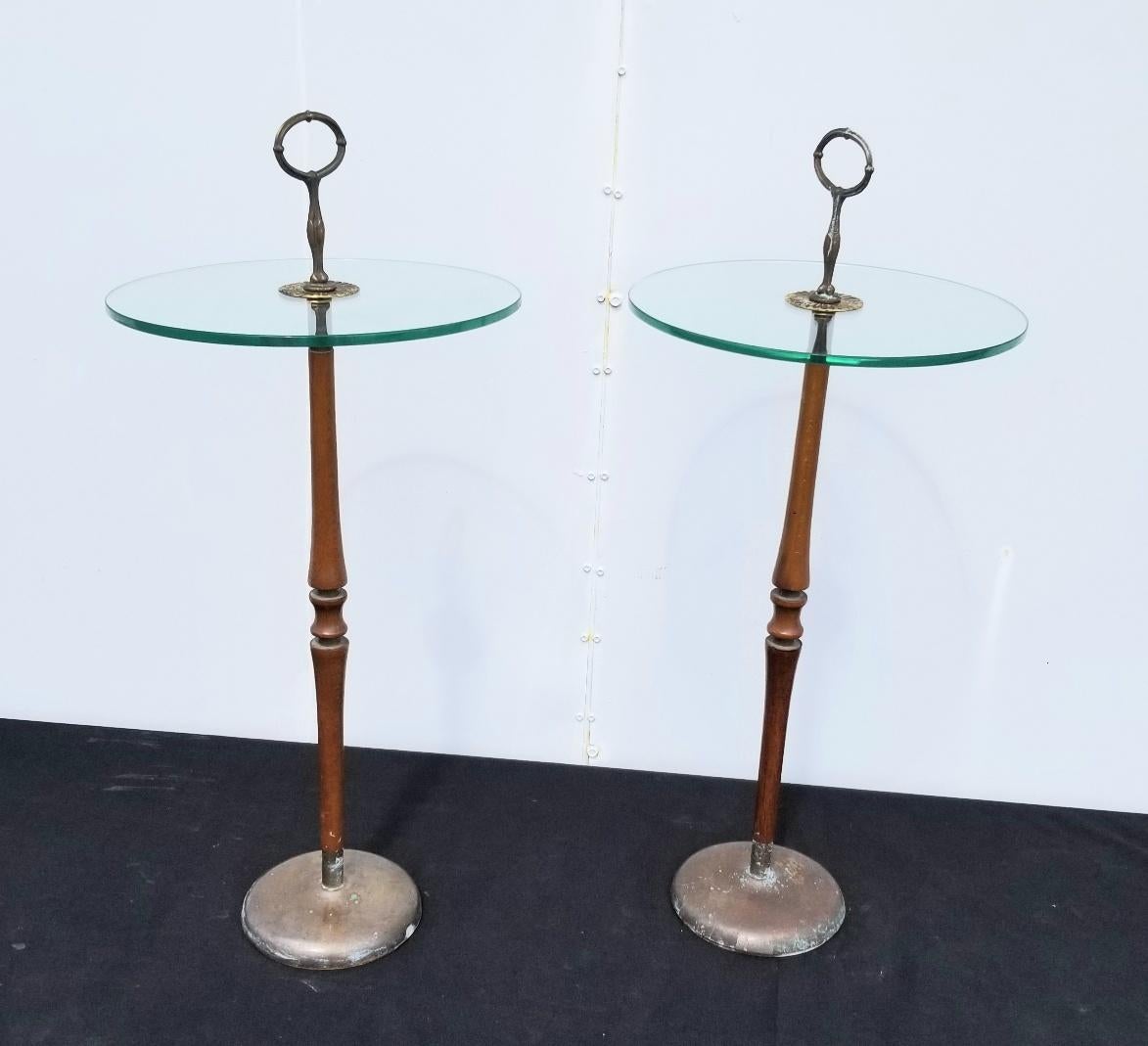 Mid-Century Modern Italian Pair of Side Tables