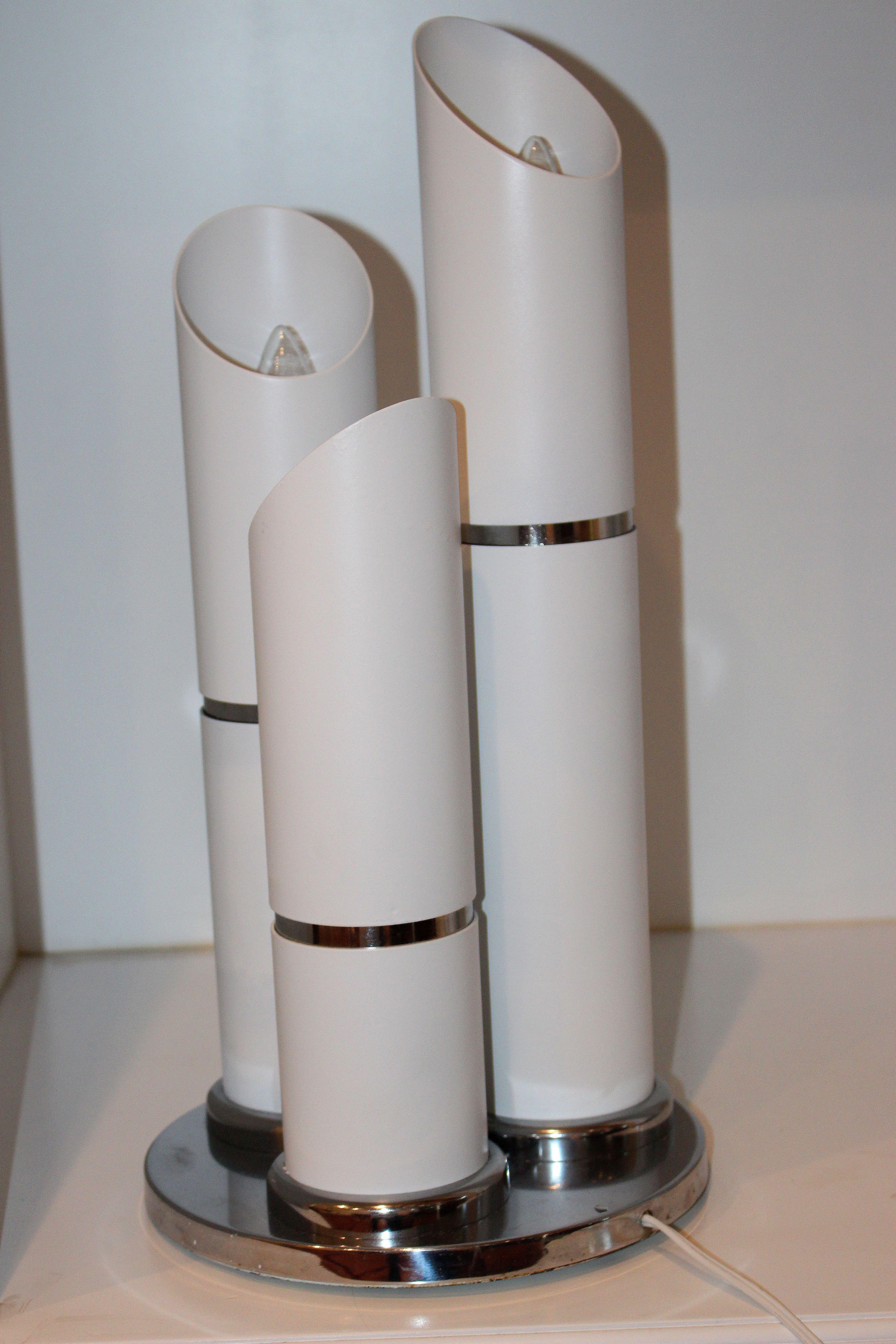 Mid-Century Modern Paire de lampes de bureau italiennes attribuées à Reggiani en vente