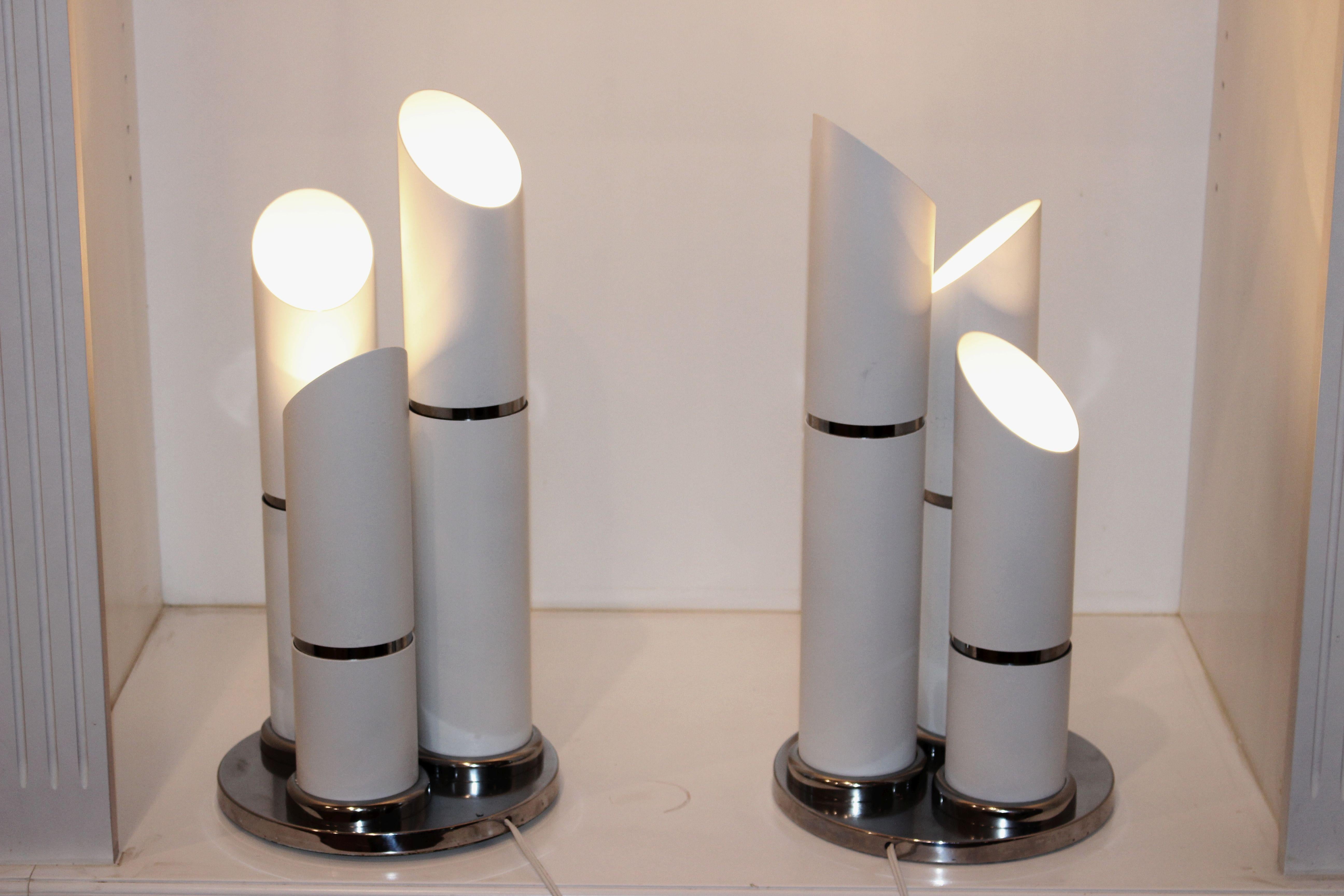 Paire de lampes de bureau italiennes attribuées à Reggiani en vente 1