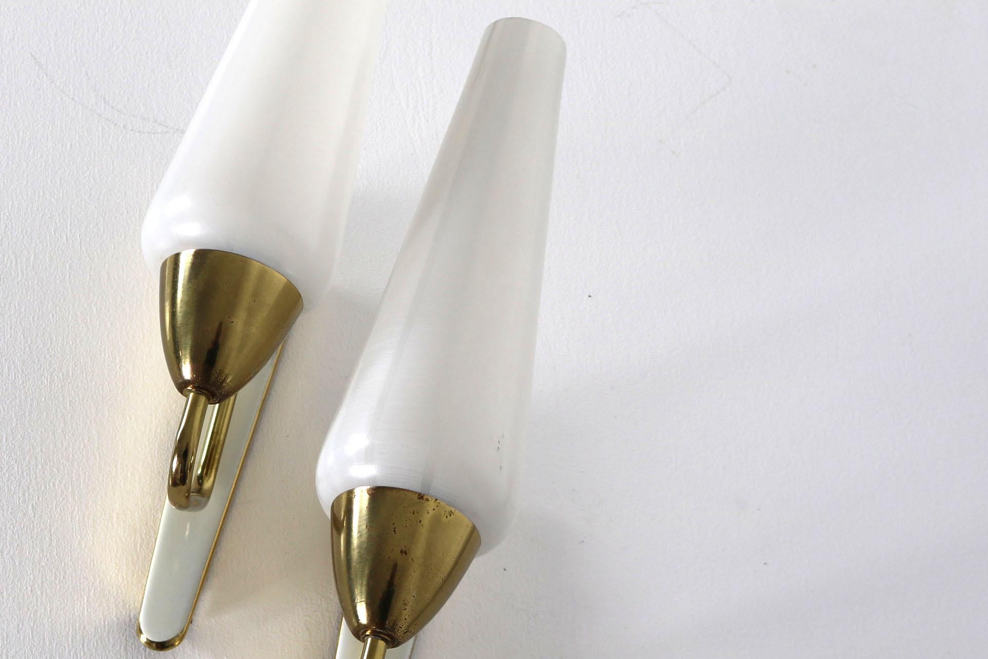 Italian Pair of Wall Lamps from 1950s In Good Condition For Sale In Wolfurt, AT