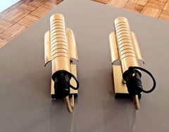Italian Pair of Wall Sconces in the Manner of Gino Sarfatti