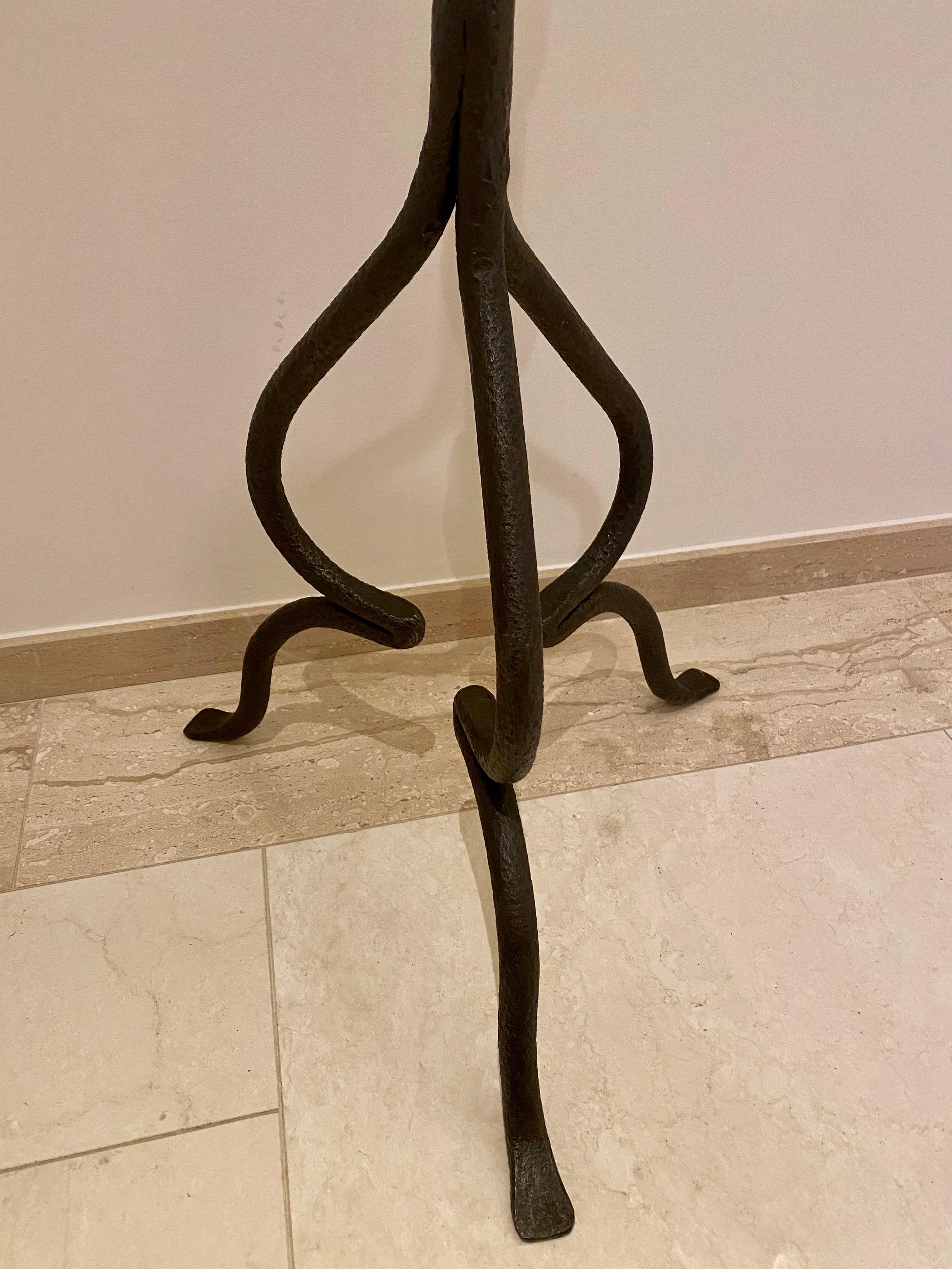 Italian Pair of Wrought Iron Torchieres, Central Italy Late 18th Century 7