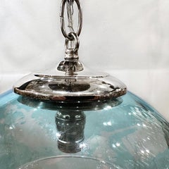 Italian Pale Blue glass light fixture