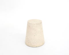 Italian Pale Cream Solid Architectural Marble Cone Form