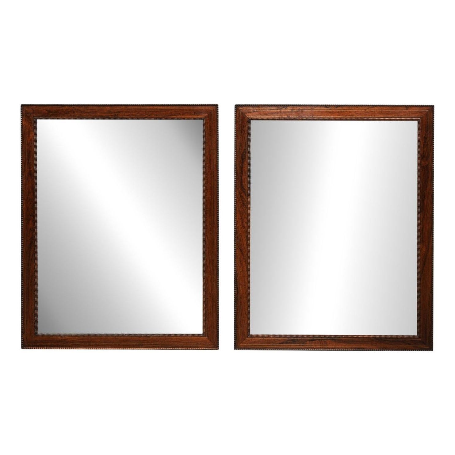 Italian Palisander Mirrors with Carved Frames from the 20th Century, Sold Each