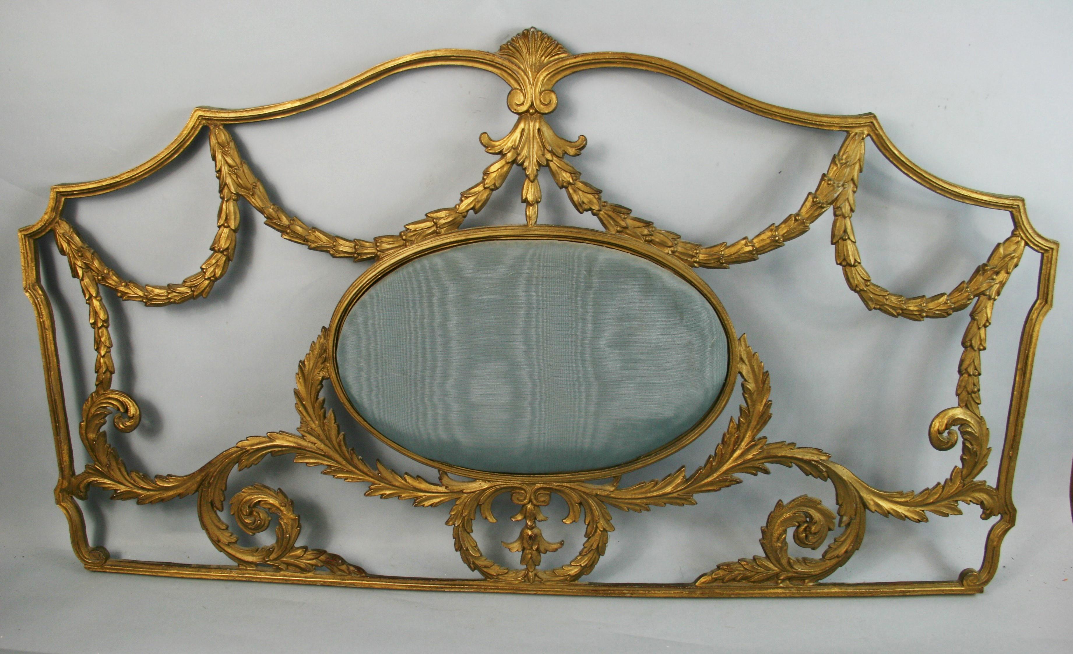 Italian Palladio Gilt Metal Architectural Elements/Headboard '2 Available' For Sale 2