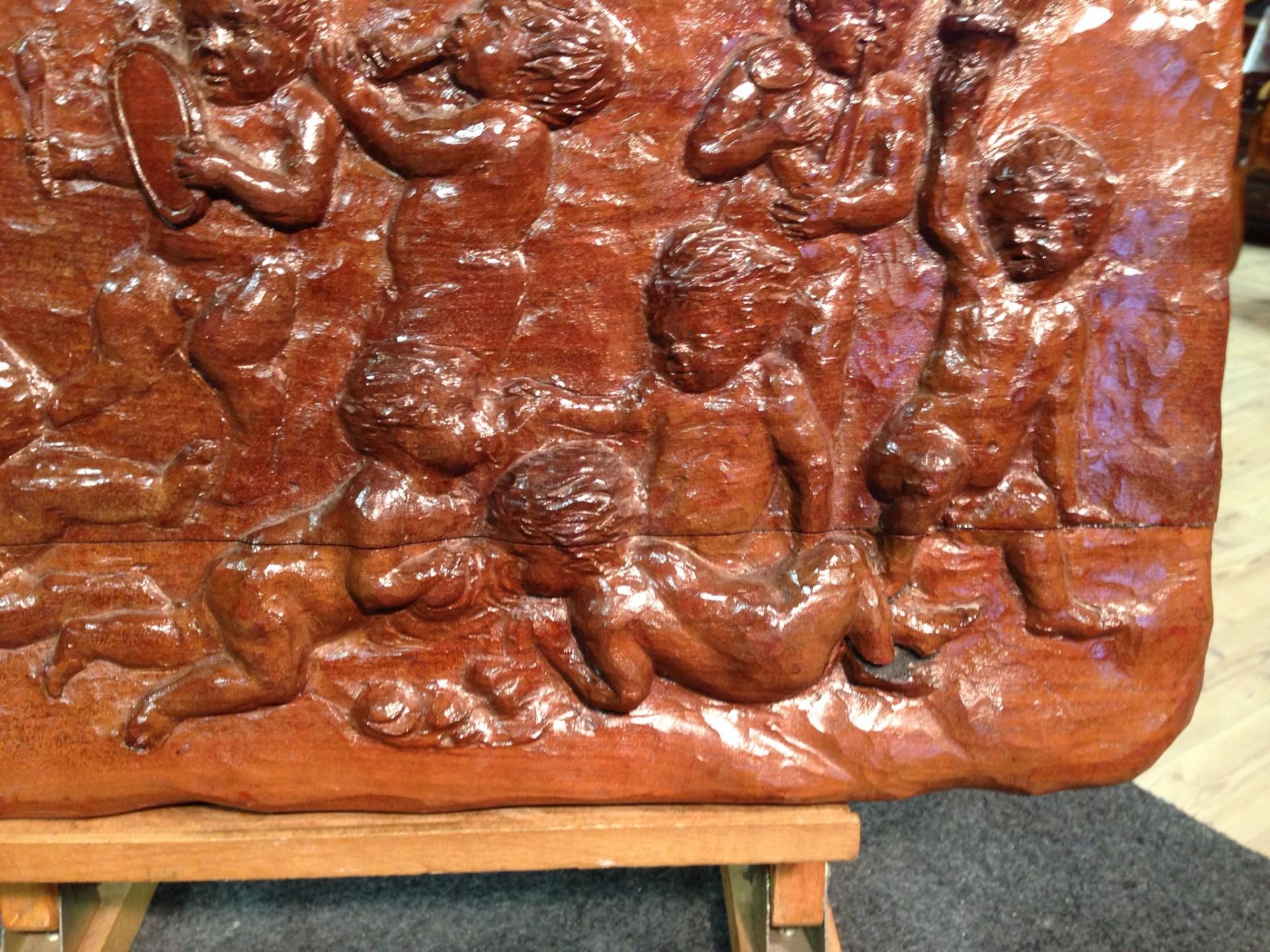 Italian Panel Depicting a Game of Cherubs, 20th Century For Sale 7