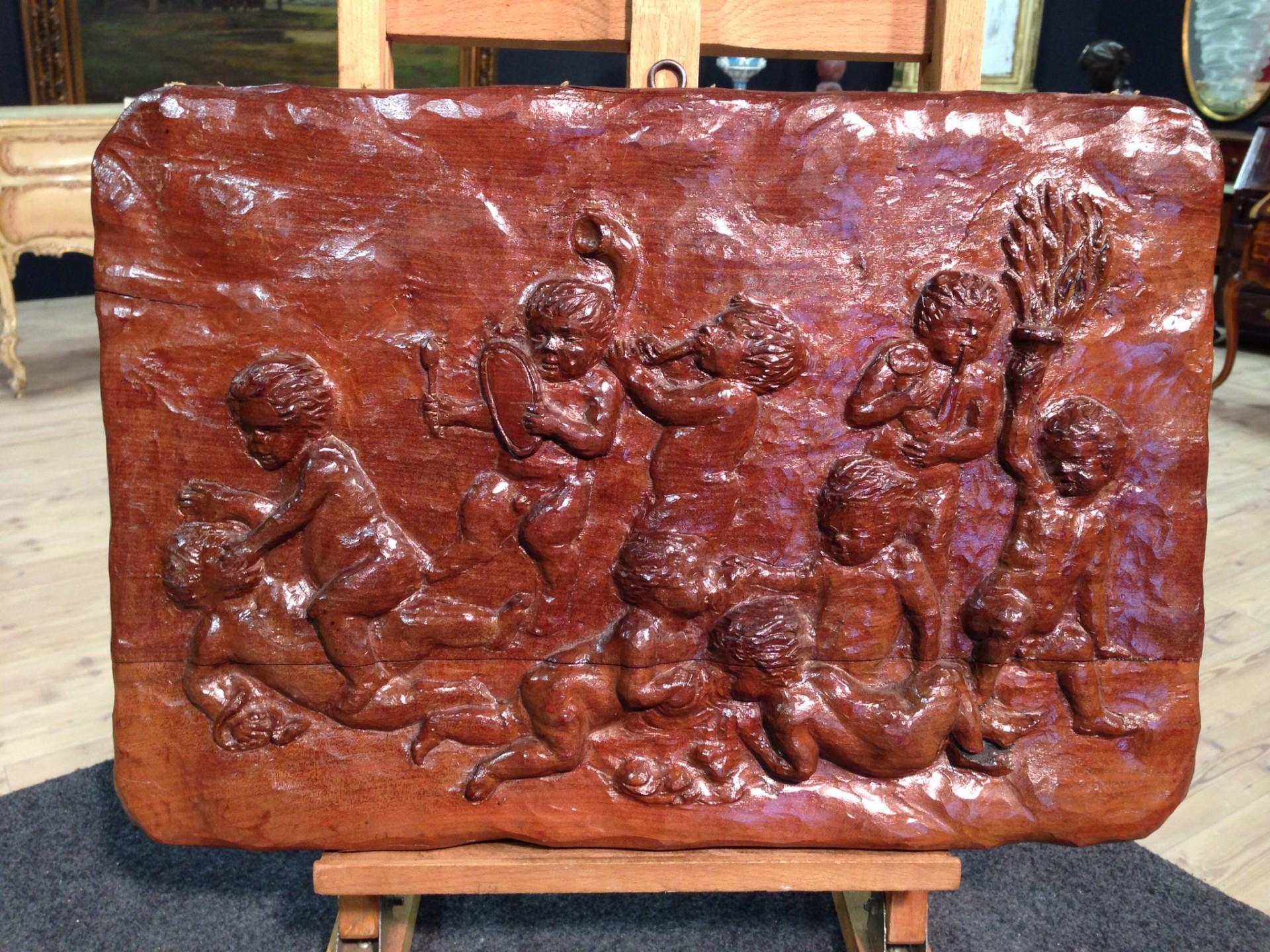 Italian Panel Depicting a Game of Cherubs, 20th Century For Sale 5