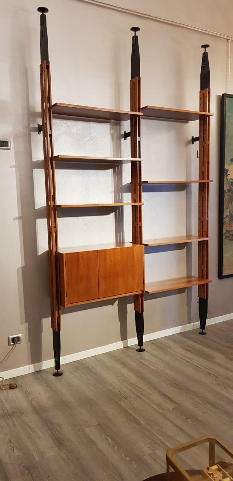 Italian Paolo Tilche Bookcase for Arform Giraffa Model Height Adjustable 6