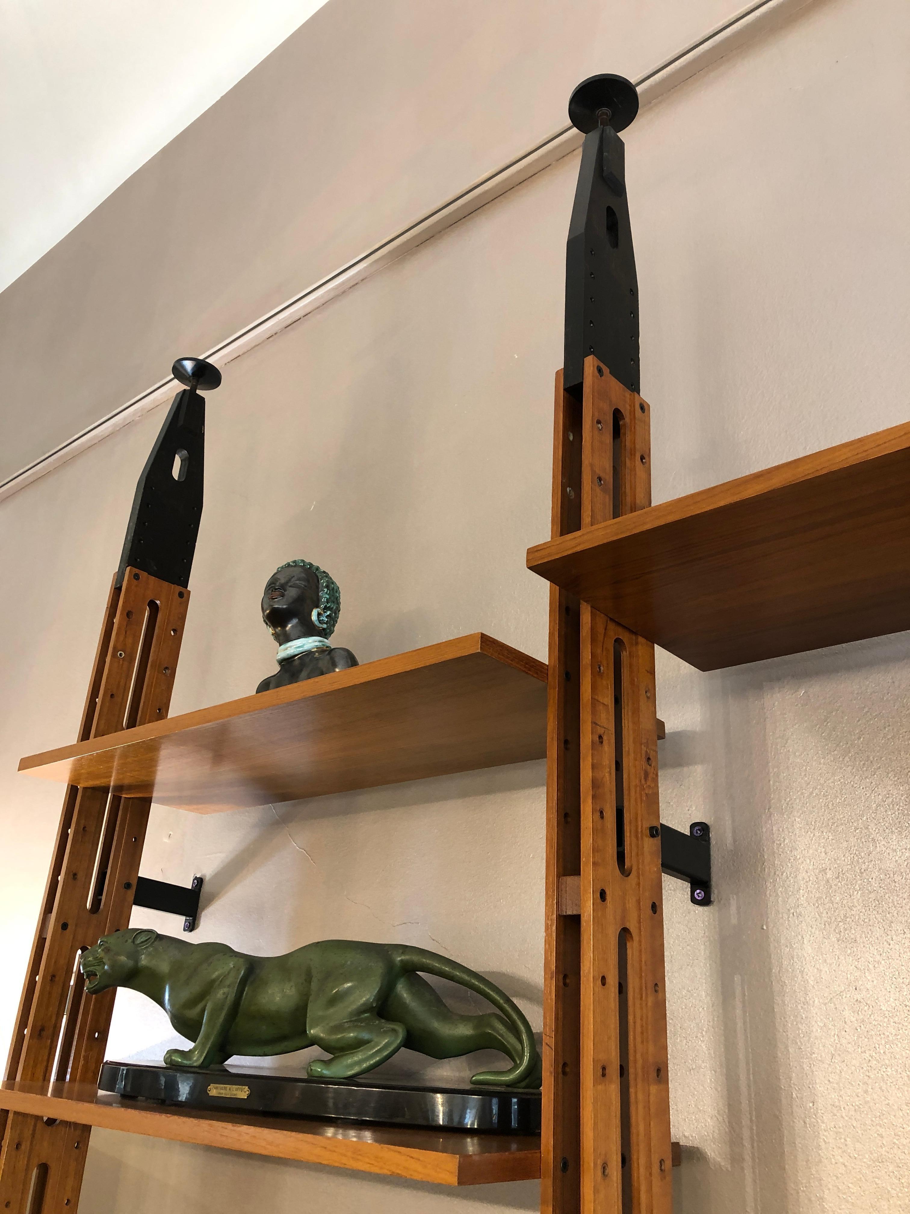 Italian Paolo Tilche Bookcase for Arform Giraffa Model Height Adjustable 8