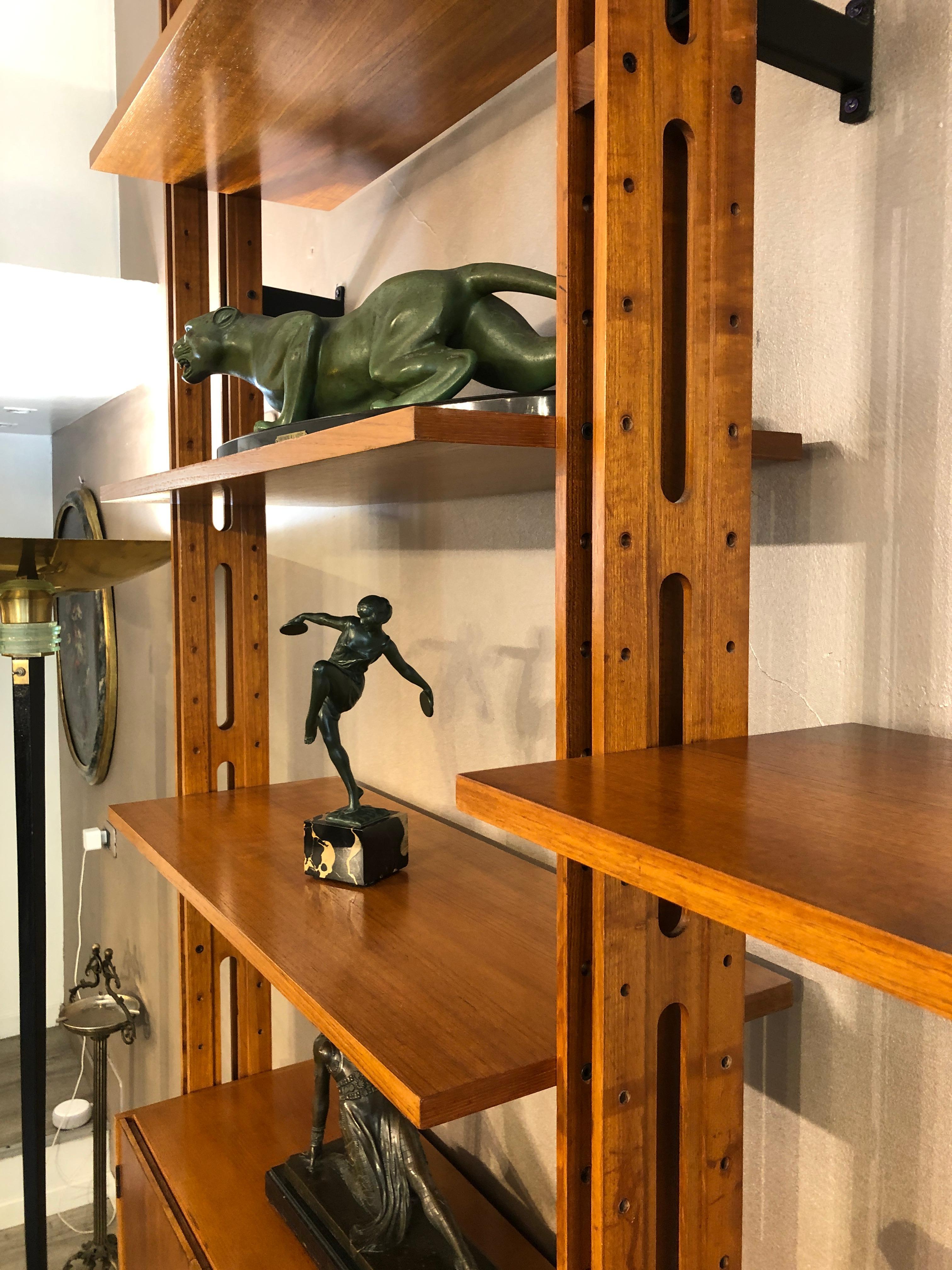Italian Paolo Tilche Bookcase for Arform Giraffa Model Height Adjustable 11
