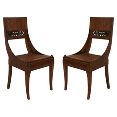 Italian Parcel Gilt Caned Chairs 