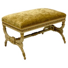 Italian Parcel Gilt Neo-Classical Style Bench
