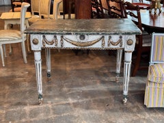 Italian Parcel Gilt Painted Console Table