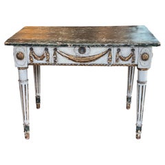 Italian Parcel Gilt Painted Console Table