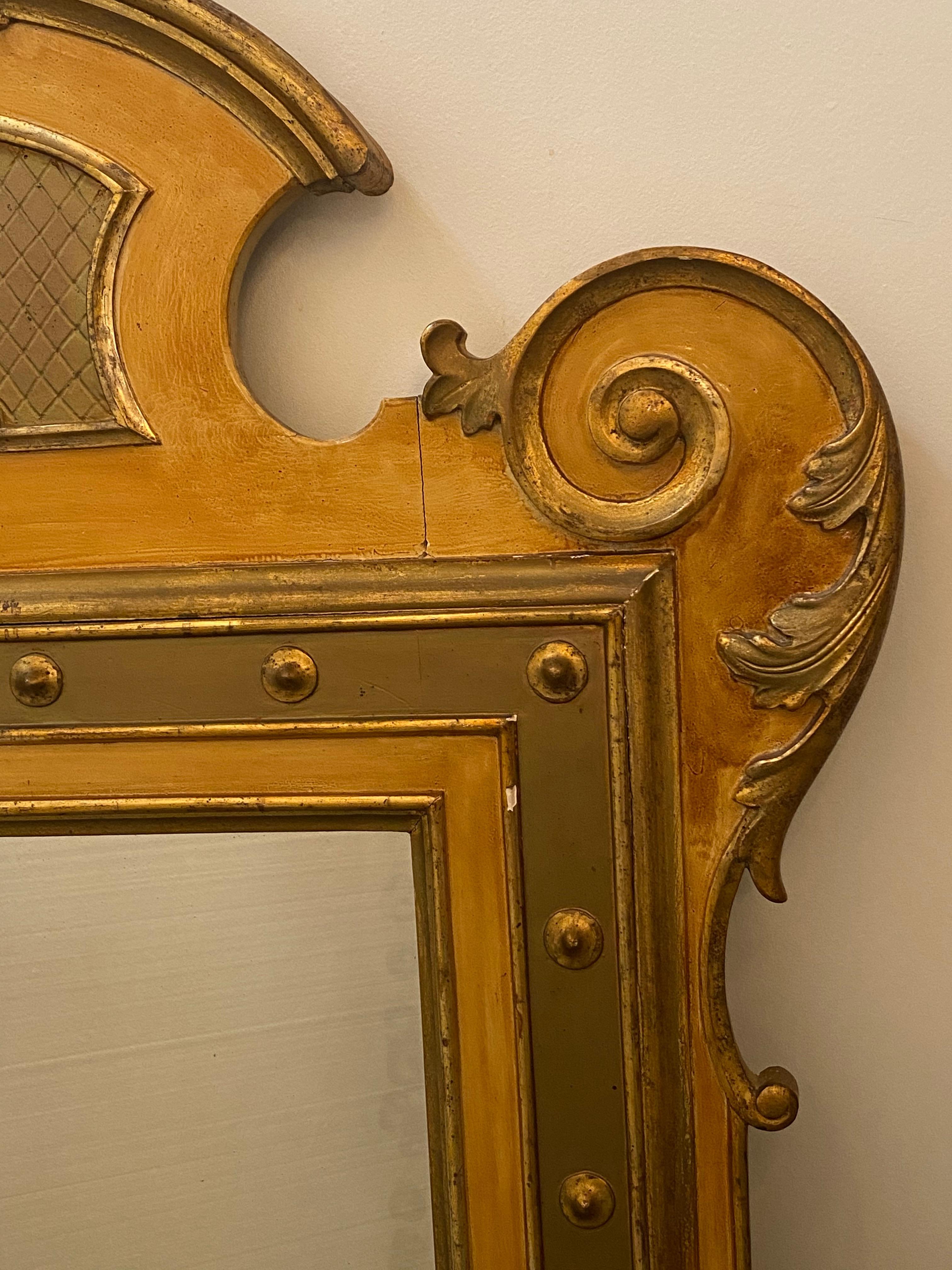 Italian Parcel Gilt Wall Mirrors In Fair Condition For Sale In Dallas, TX