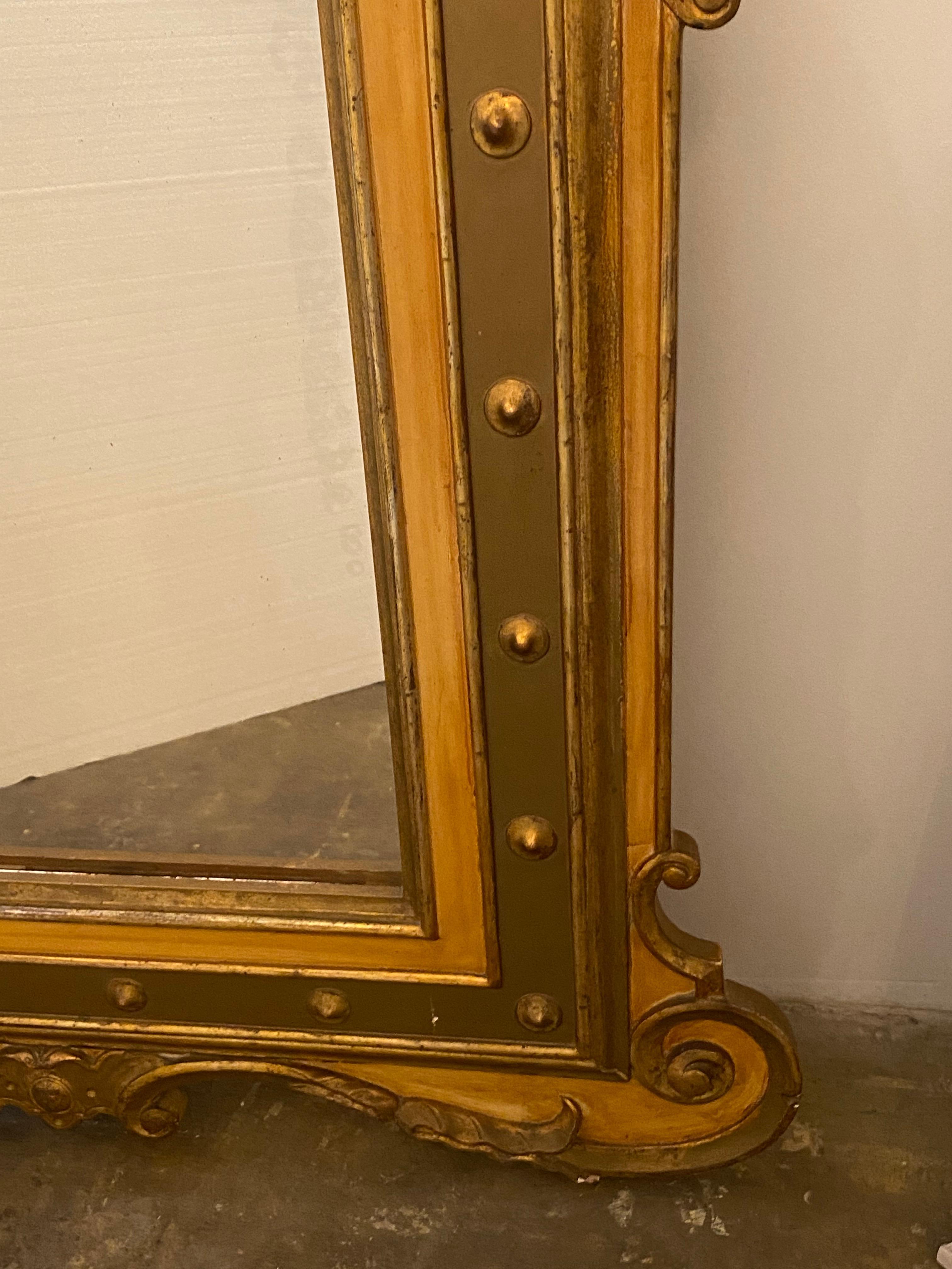 Giltwood Italian Parcel Gilt Wall Mirrors For Sale