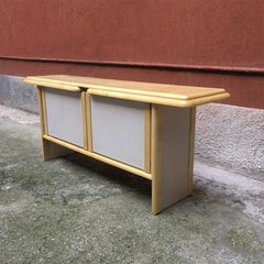 Italian Parchment and White Sky Sideboard, 1980s